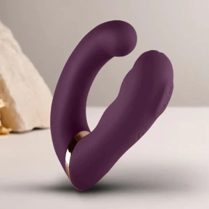 ROCKS-OFF - GEMINI DOPPIO VIBRATORE STIMOLATORE DEL CLITORIDE PUNTO G VIOLA